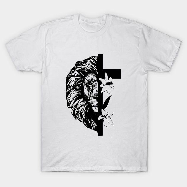 Warrior In Jesus Lion T-Shirt by NICHE&NICHE